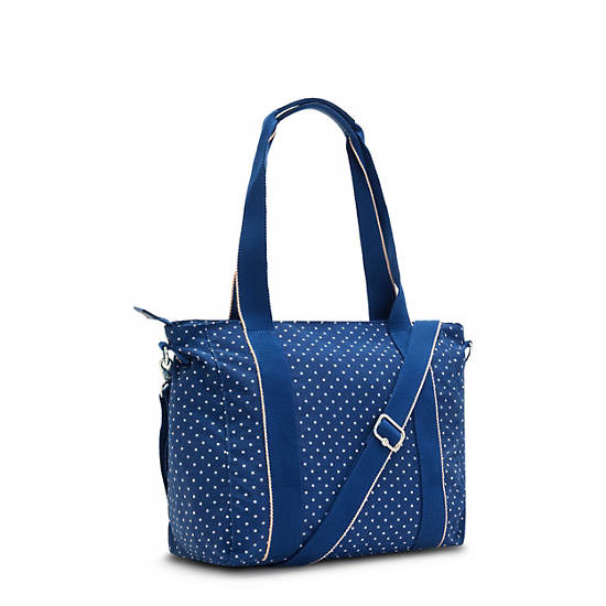 Bolso Tote Kipling Asseni Small Printed Azules | MX 1467DF